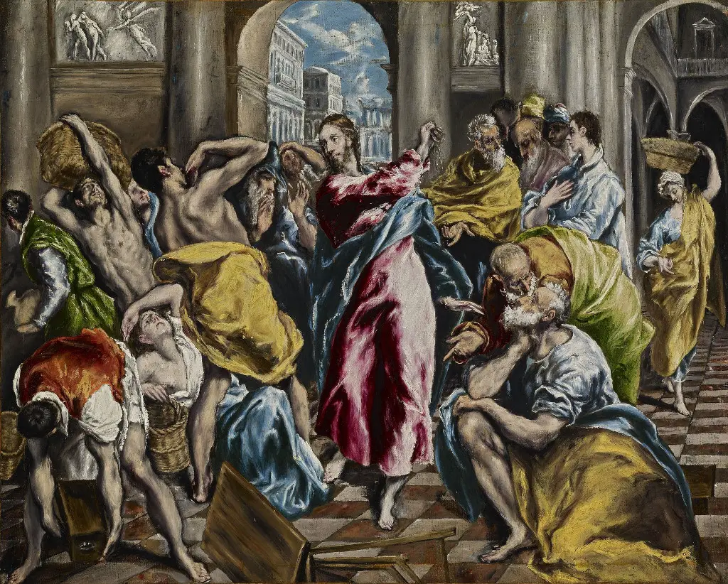 Purification of the Temple in Detail El Greco